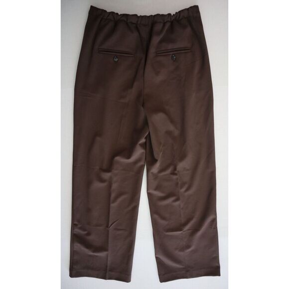 Free People OB2162963 Women's Sz S Brown Pleated Front Straight Leg Pants - Picture 2 of 11